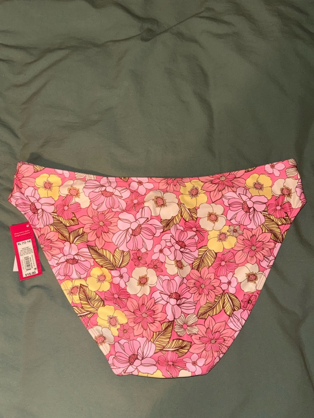 Target Pink Floral Women’s Bikini Bottoms - Picture 4 of 4